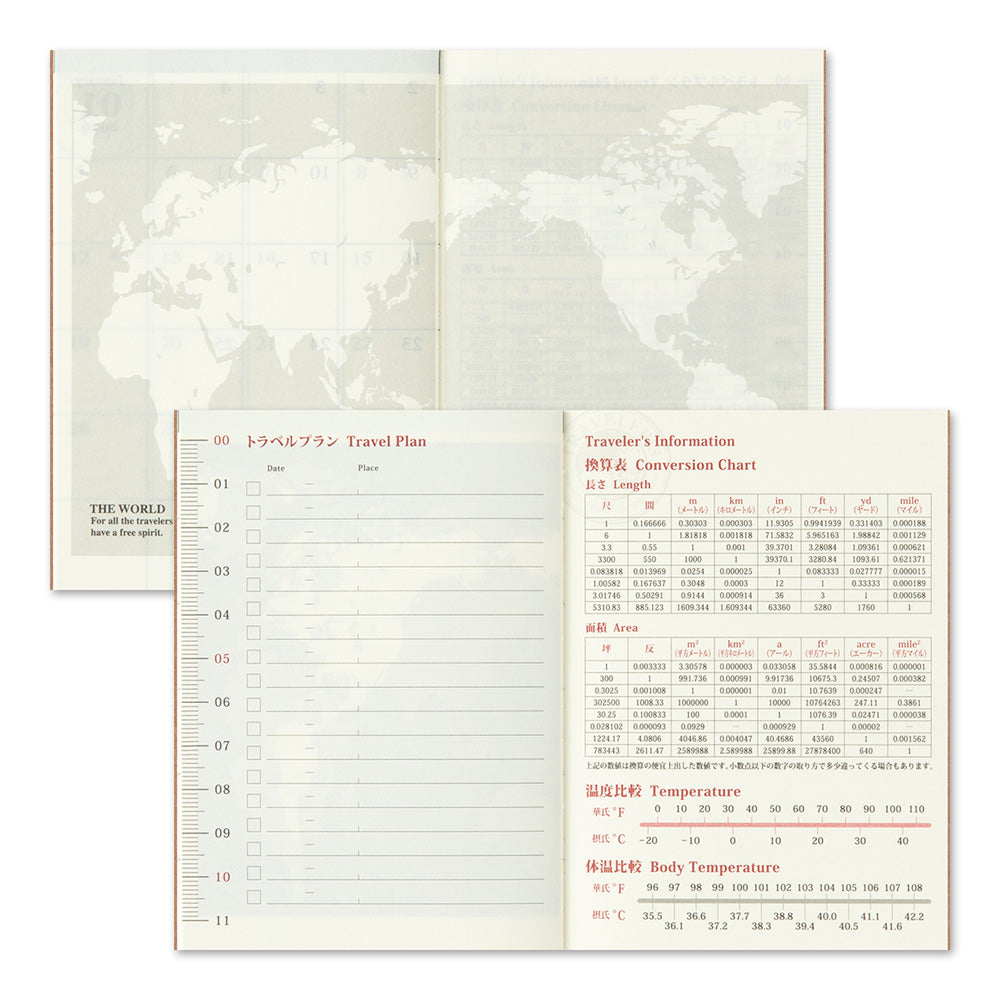 Traveler's Monthly Diary - Passport Size