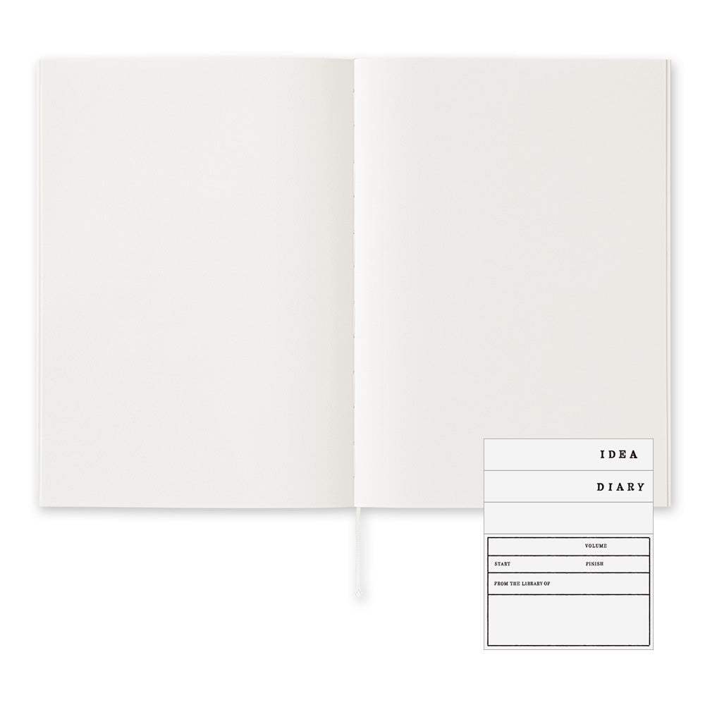 Midori MD Cotton Notebook - Plain - A5