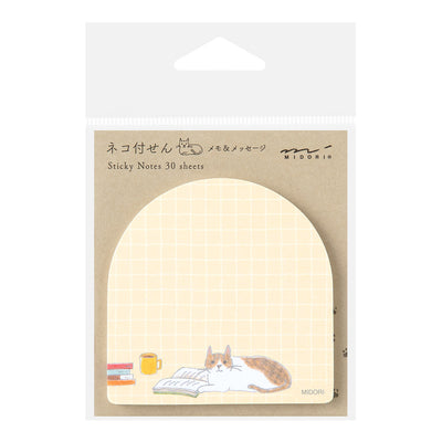 Midori Sticky Notes - Book & Cat