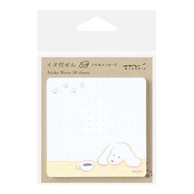 Midori Sticky Notes - Coffee & Dog