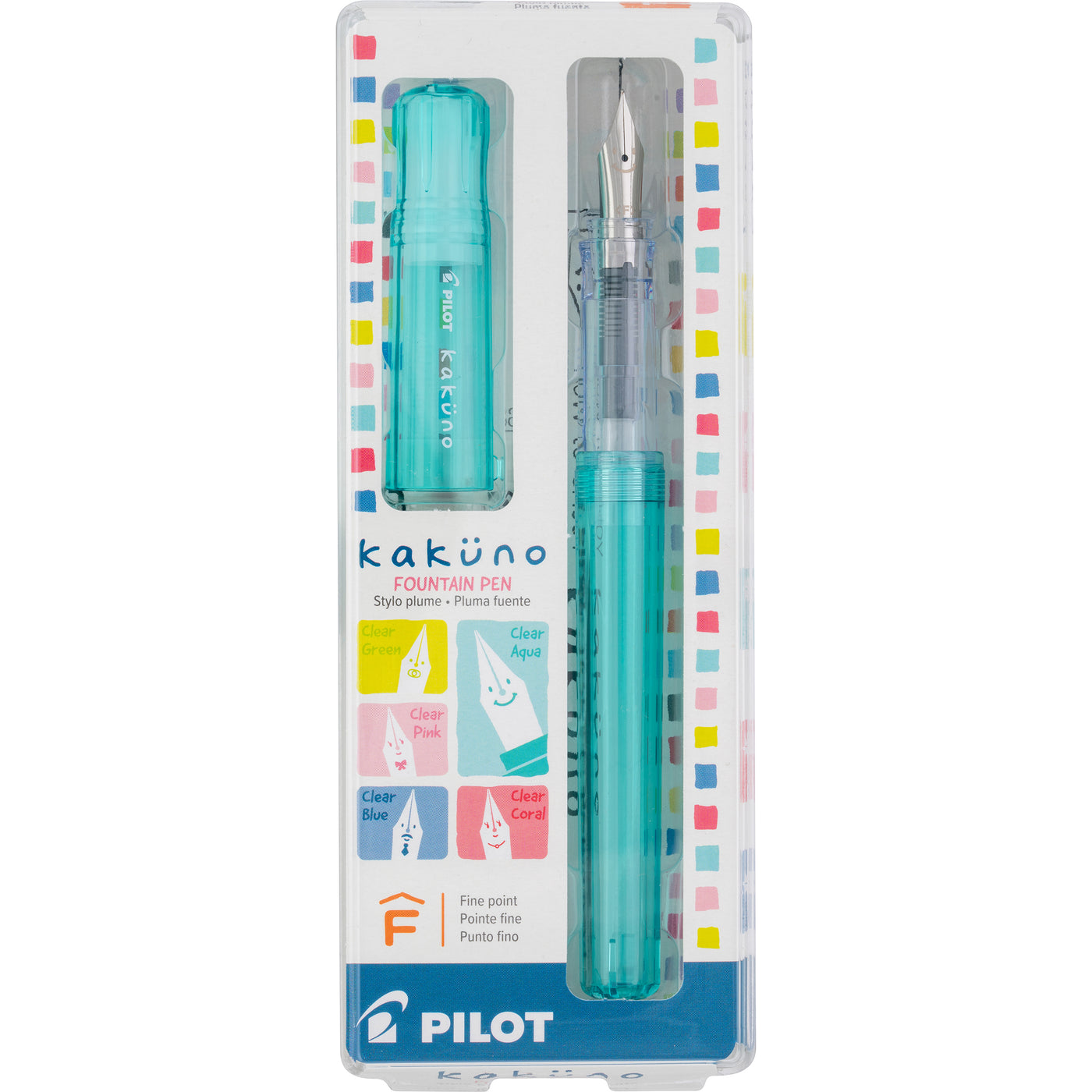 Pilot Kakuno Fountain Pen - Translucent Aqua