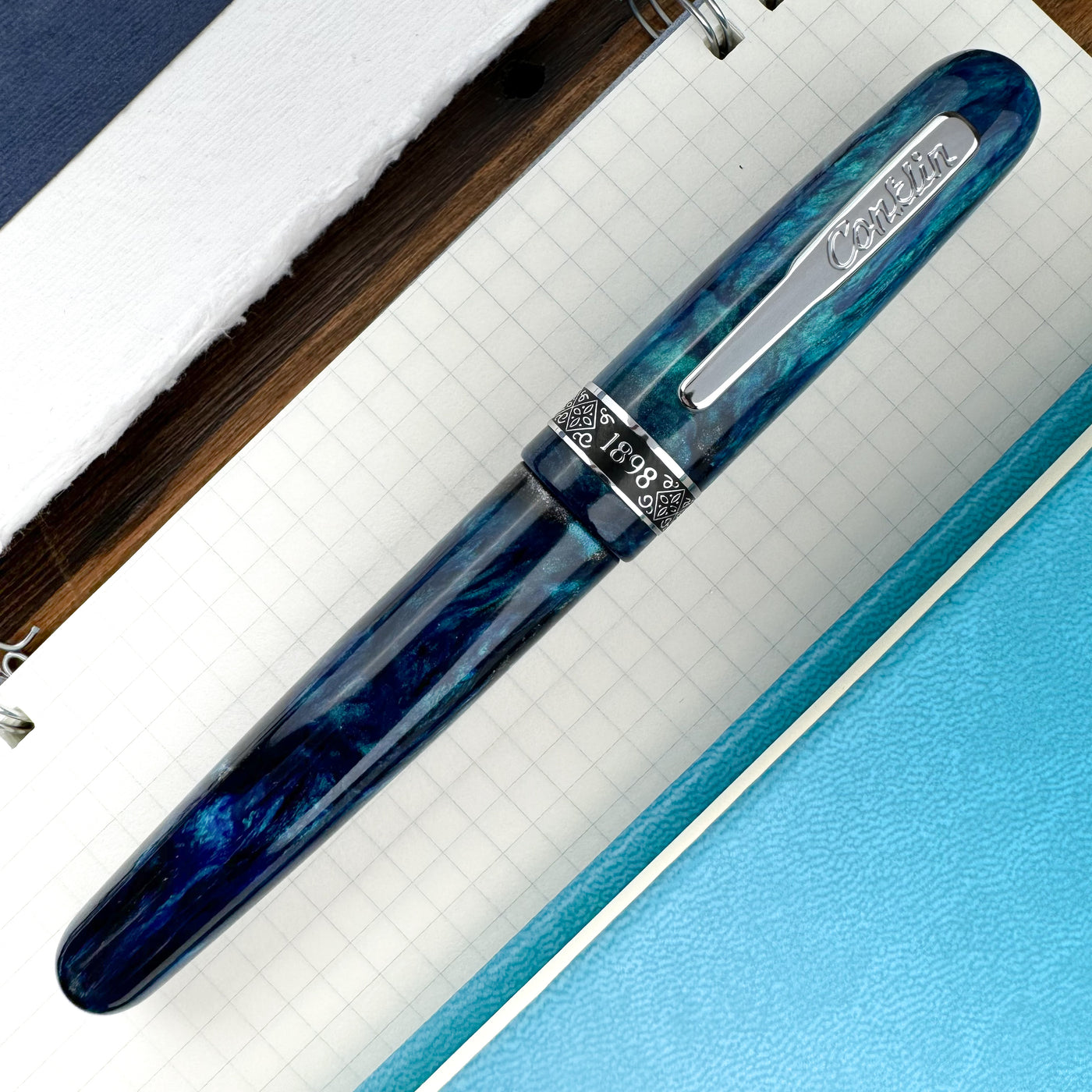 Conklin 1898 Fountain Pen - Blue (Atlas Exclusive)