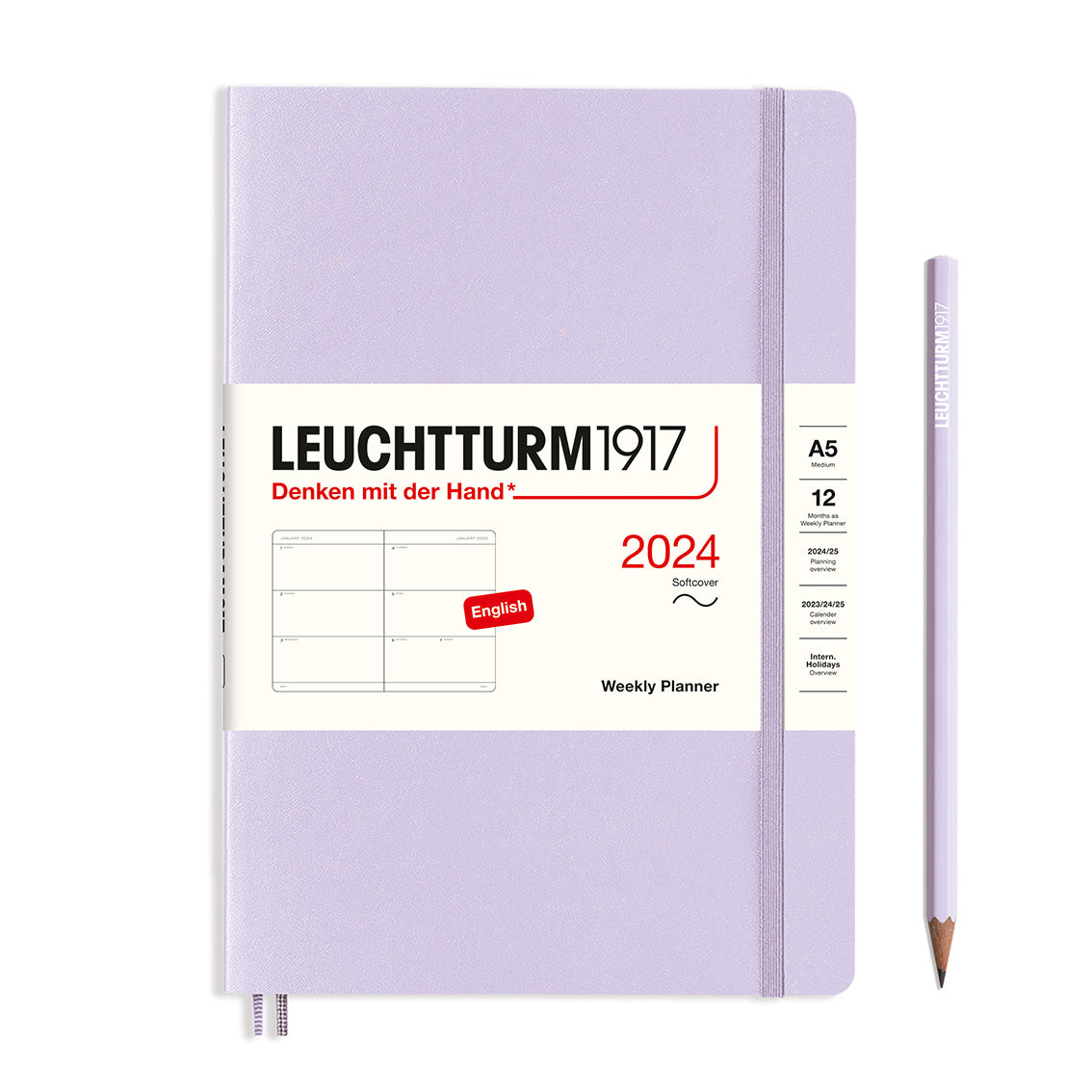 Leuchtturm Weekly Softcover Planner - Medium (A5) 5 3/4" x 8 1/4"