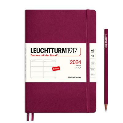 Leuchtturm Weekly Softcover Planner - Medium (A5) 5 3/4" x 8 1/4"