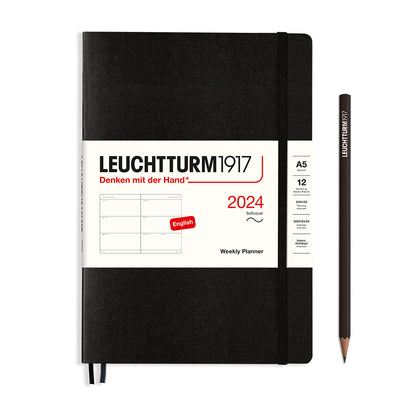 Leuchtturm Weekly Softcover Planner - Medium (A5) 5 3/4" x 8 1/4"