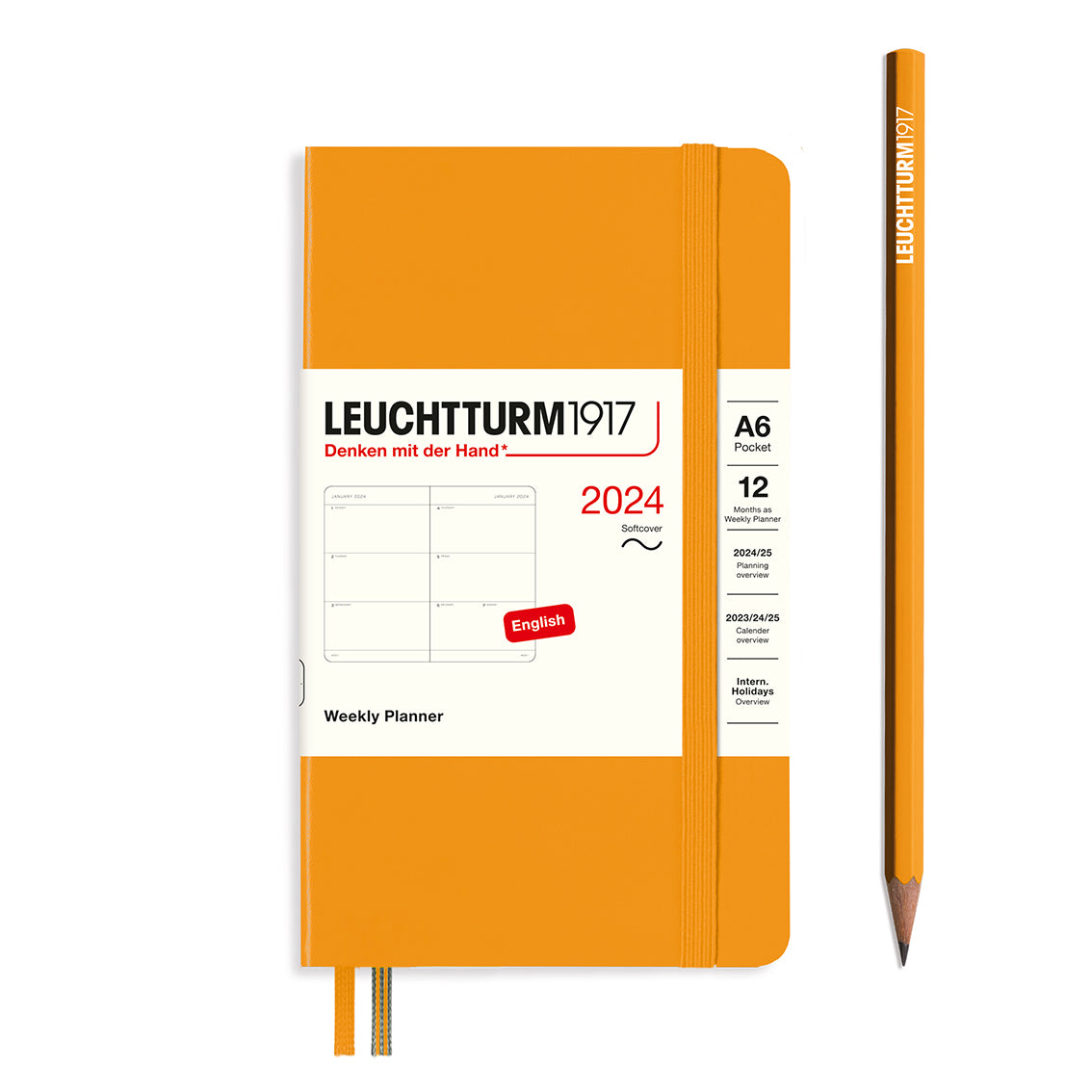 Leuchtturm Weekly Softcover Planner - Pocket (A6) 3 1/2" x 6"