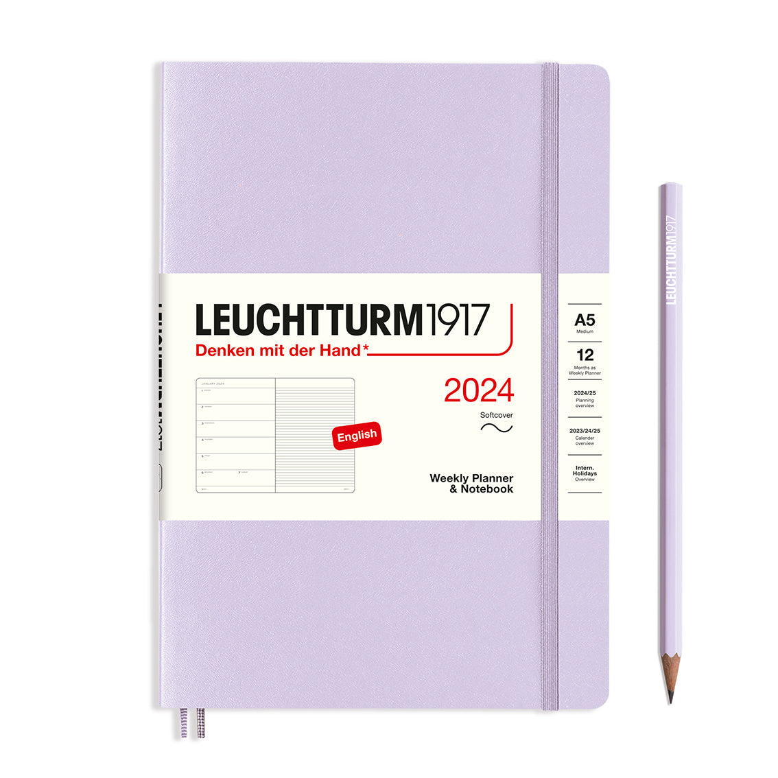 Leuchtturm Weekly Softcover Planner & Notebook - Medium (A5) 5 3/4" x 8 1/4"