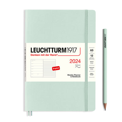 Leuchtturm Weekly Softcover Planner & Notebook - Medium (A5) 5 3/4" x 8 1/4"