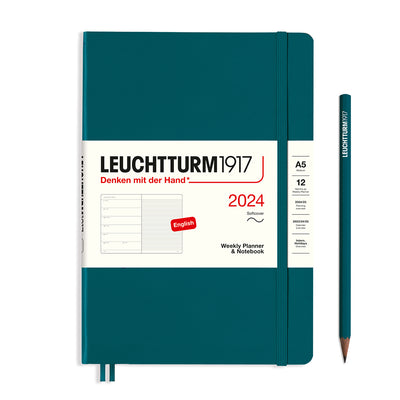 Leuchtturm Weekly Softcover Planner & Notebook - Medium (A5) 5 3/4" x 8 1/4"