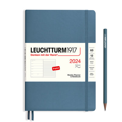 Leuchtturm Weekly Softcover Planner & Notebook - Medium (A5) 5 3/4" x 8 1/4"