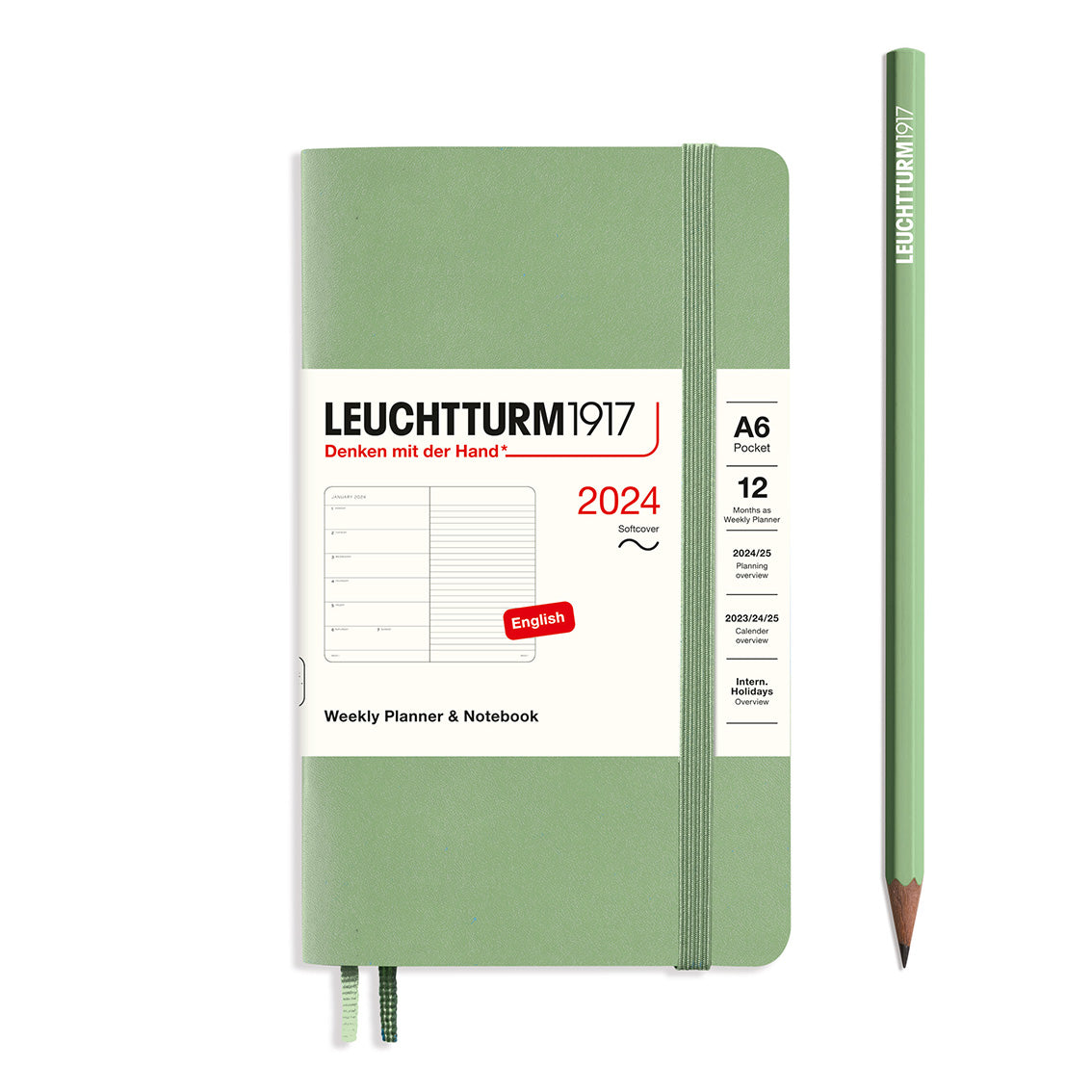 Leuchtturm Weekly Softcover Planner & Notebook - Pocket (A6) 3 1/2" x 6"