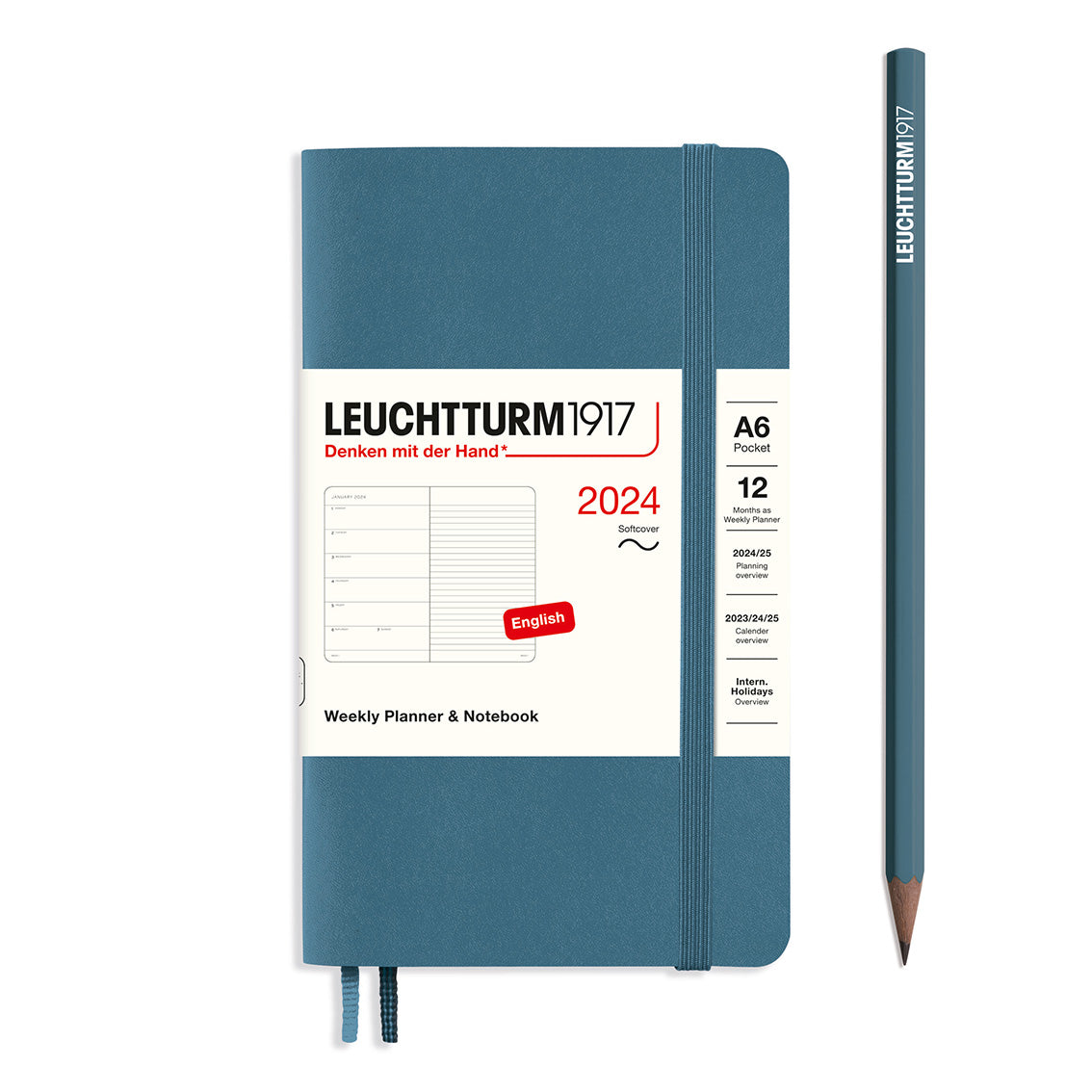 Leuchtturm Weekly Softcover Planner & Notebook - Pocket (A6) 3 1/2" x 6"