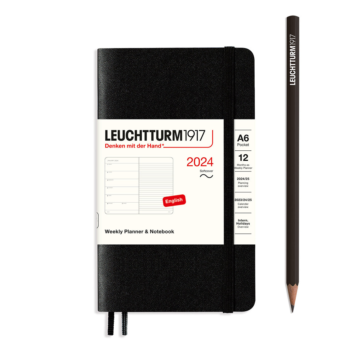 Leuchtturm Weekly Softcover Planner & Notebook - Pocket (A6) 3 1/2" x 6"