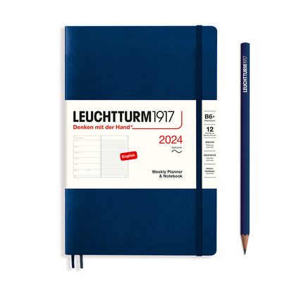 Leuchtturm Weekly Softcover Planner & Notebook - Paperback (B6+) 5" x 7 1/2"