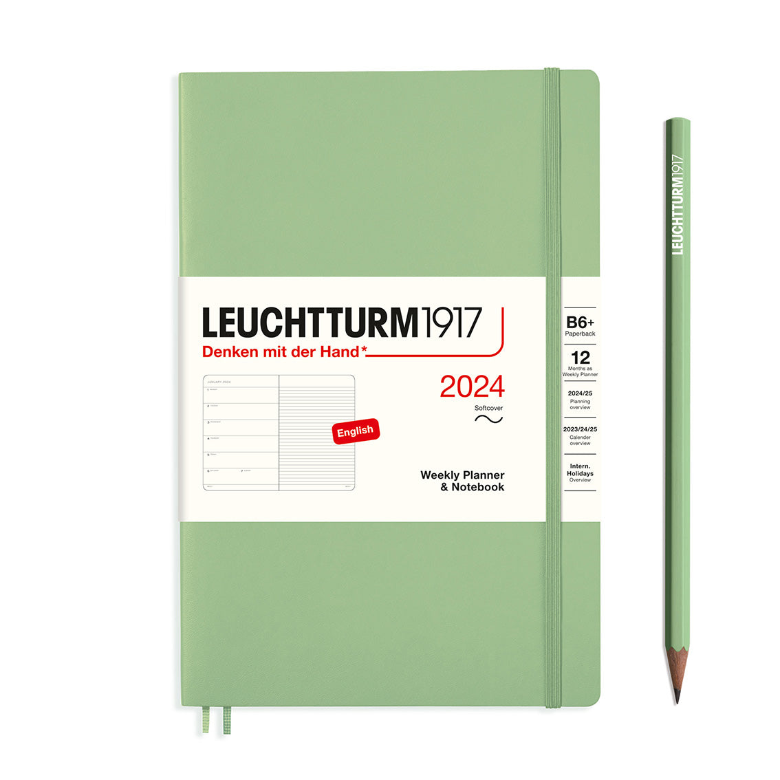 Leuchtturm Weekly Softcover Planner & Notebook - Paperback (B6+) 5" x 7 1/2"