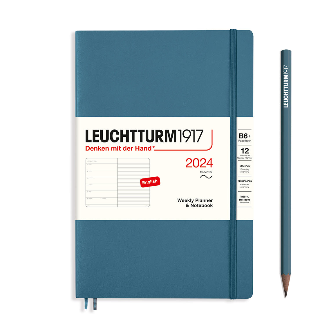 Leuchtturm Weekly Softcover Planner & Notebook - Paperback (B6+) 5" x 7 1/2"