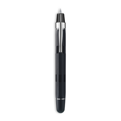 Nahvalur Eclipse Fountain Pen - Black Silver