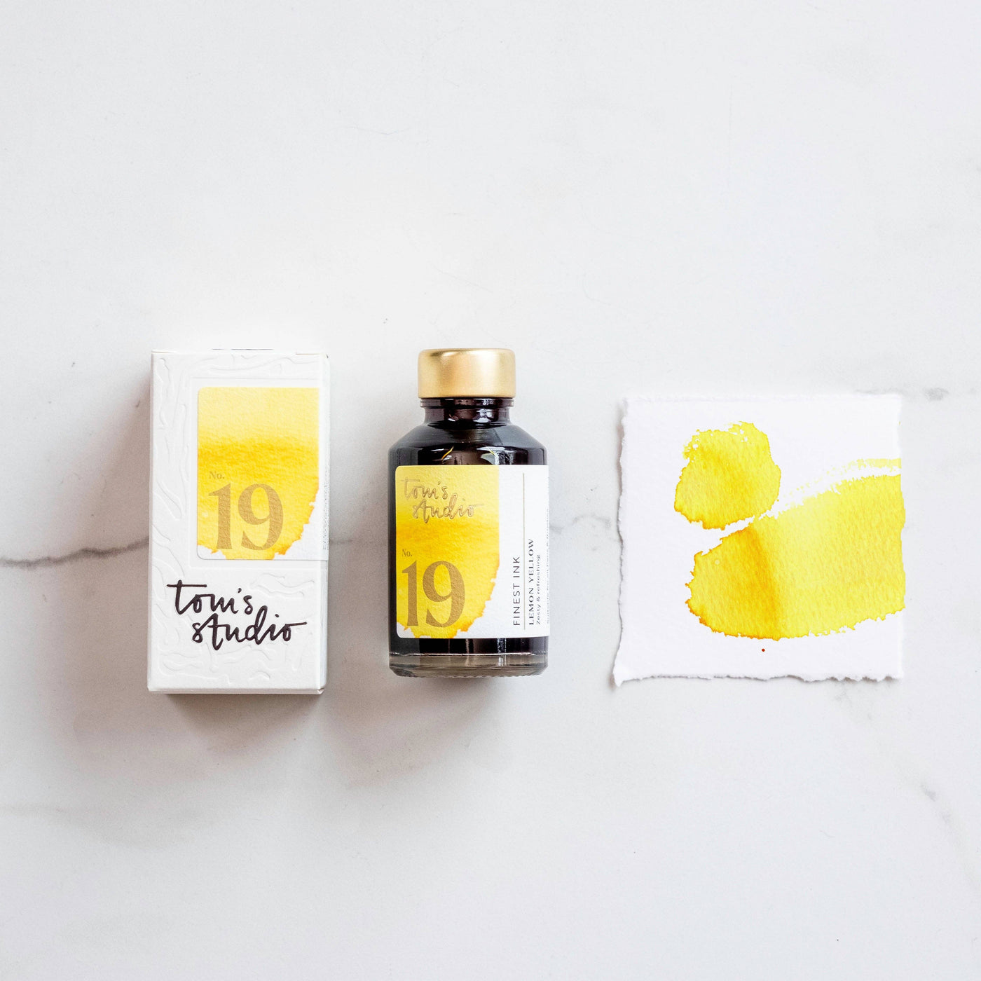 Tom's Studio Lemon Yellow 19 - 50ml Bottled Ink