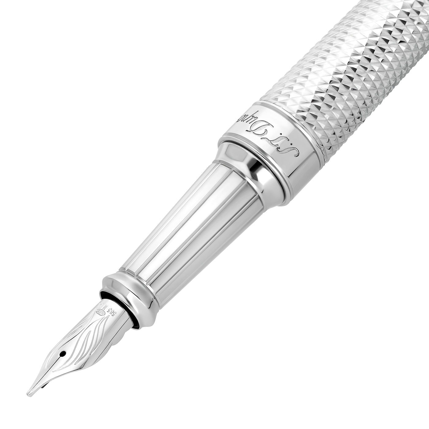 S.T. Dupont Line D Eternity XL Fountain Pen - Diamond Head Palladium