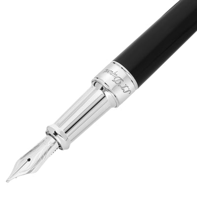 S.T. Dupont Line D Eternity Fountain Pen - Black Lacquer