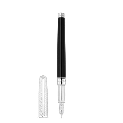 S.T. Dupont Line D Eternity Fountain Pen - Black Lacquer