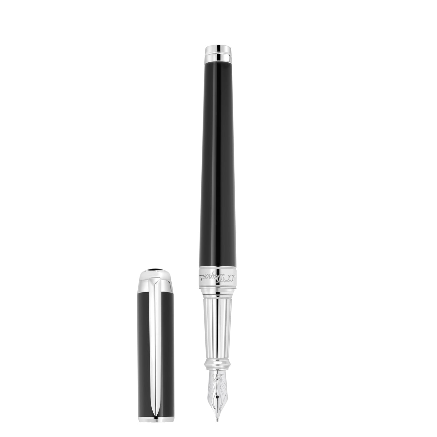 S.T. Dupont Line D Eternity XL Fountain Pen - Black Lacquer