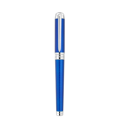 S.T. Dupont Line D Eternity XL Fountain Pen - Blue Guilloche