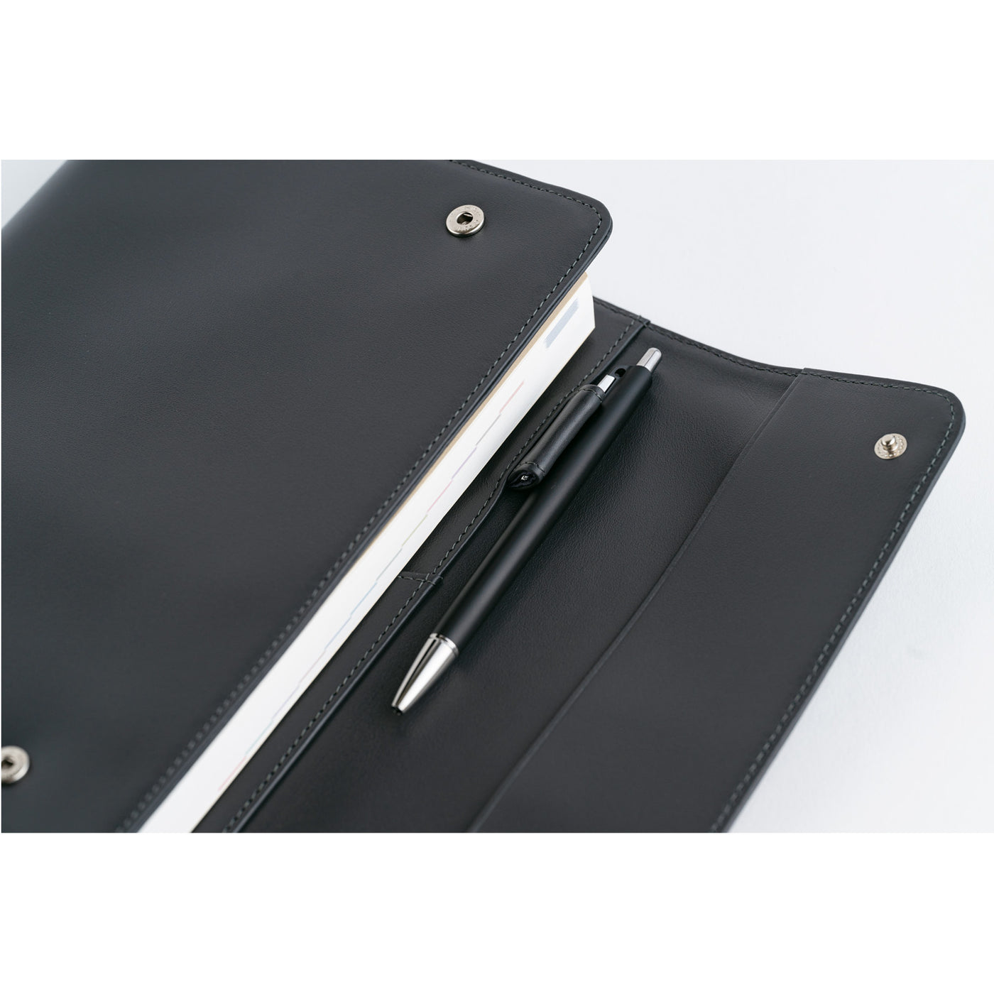 Hobonichi Techo A5 Cousin Cover - Leather: Charcoal Gray