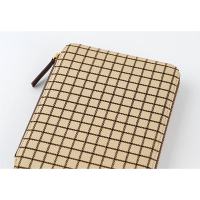 Hobonichi Techo A5 Cousin Cover - Taut Zipped (Café au Lait Plaid)