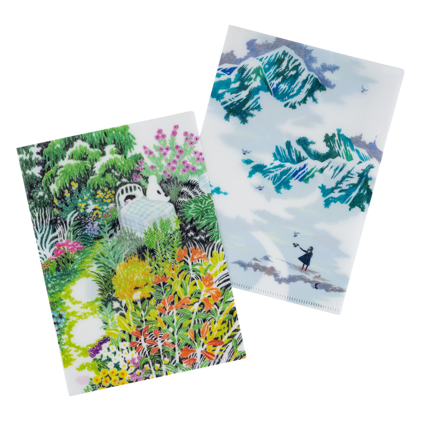 Hobonichi iyo okumi: Hobonichi Clear Folder Set of 2 for A5 Size (iyo okumi)