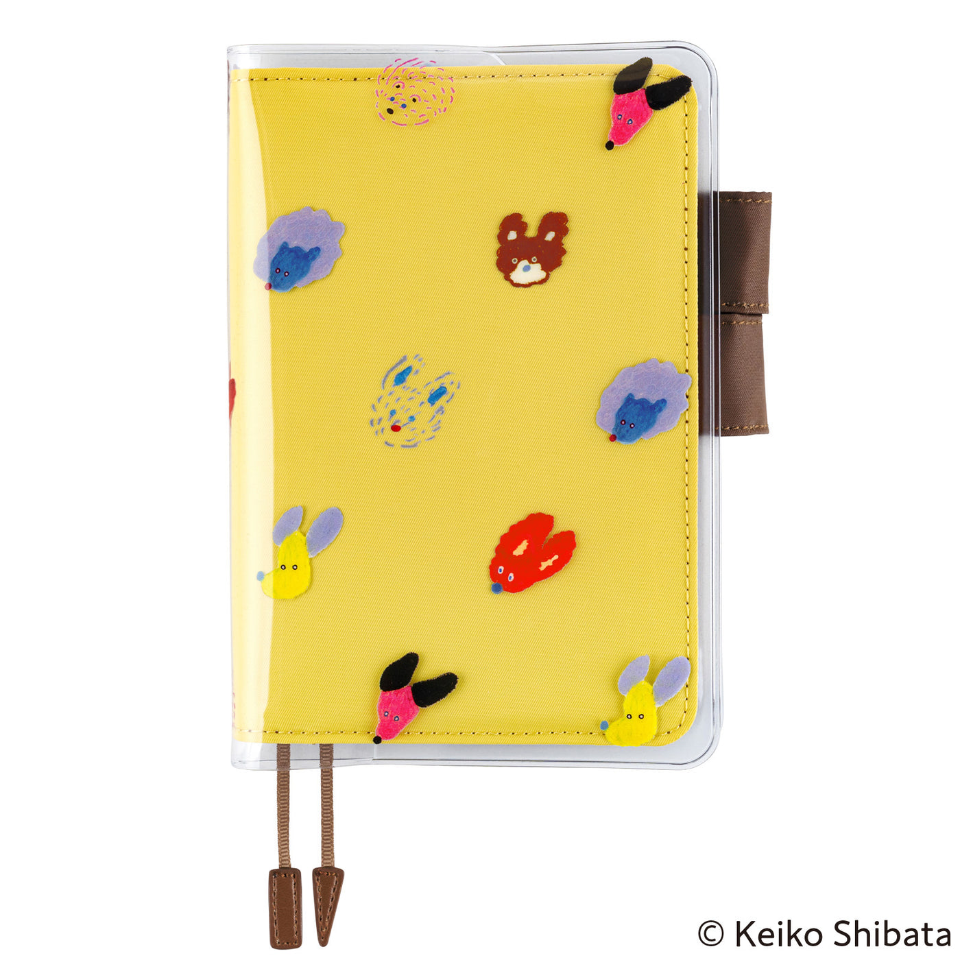 Hobonichi Cover on Cover for Techo A6 Size - Keiko Shibata (Dog Ears Fluttering in the Wind)