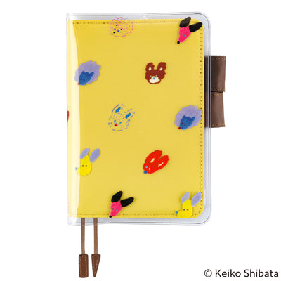 Hobonichi Cover on Cover for Techo A6 Size - Keiko Shibata (Dog Ears Fluttering in the Wind)