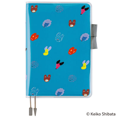 Hobonichi Cover on Cover for Techo A5 Cousin Size - Keiko Shibata (Dog Ears Fluttering in the Wind)