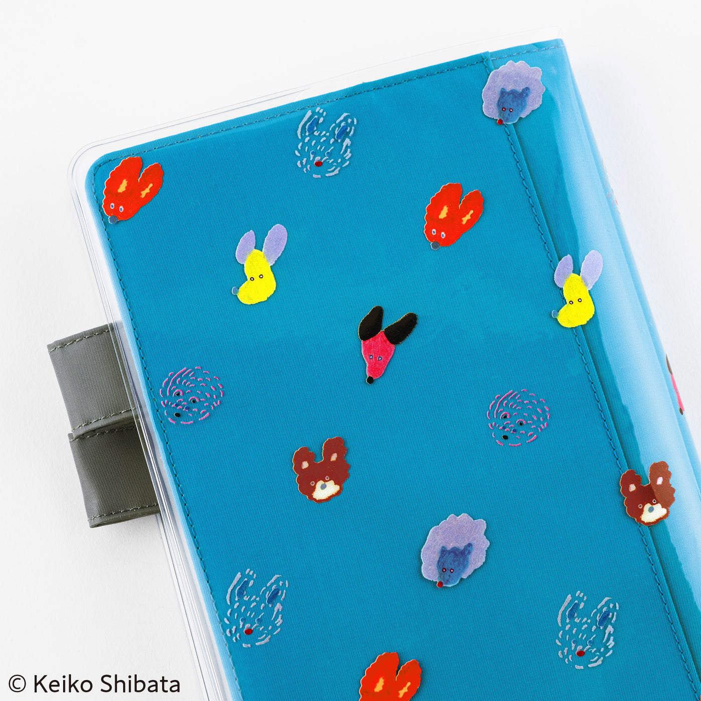 Hobonichi Cover on Cover for Techo A5 Cousin Size - Keiko Shibata (Dog Ears Fluttering in the Wind)