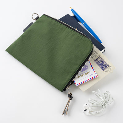 Hobonichi Tragen Flat Pouch for A6 Size (Green)