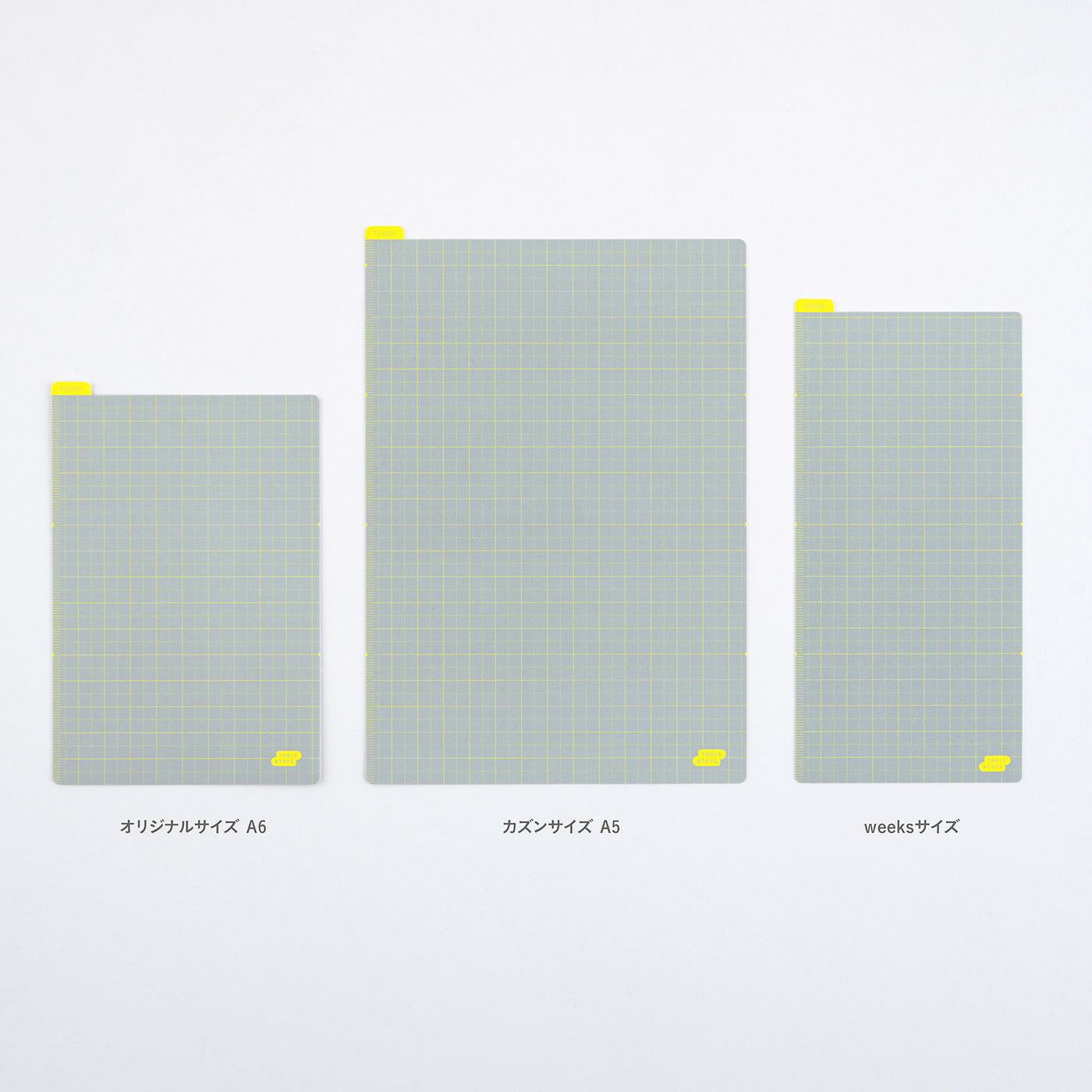 Hobonichi Pencil Board for Techo A6 Size (Ice Gray x Yellow)