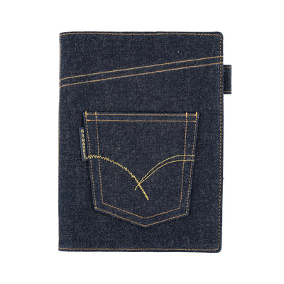 Hobonichi A5 5-Year Book Cover - Hollywood Ranch Market: Indigo Jeans Pocket