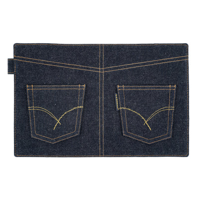 Hobonichi A5 5-Year Book Cover - Hollywood Ranch Market: Indigo Jeans Pocket