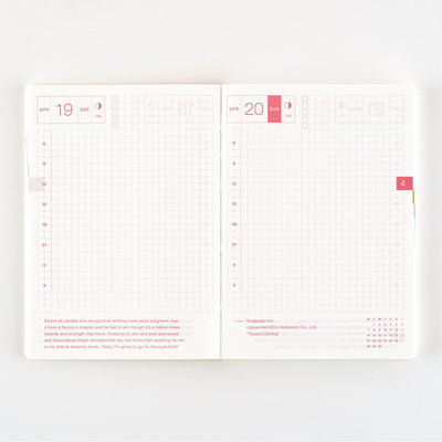 Hobonichi Techo A6 English Original Book - Monday Start