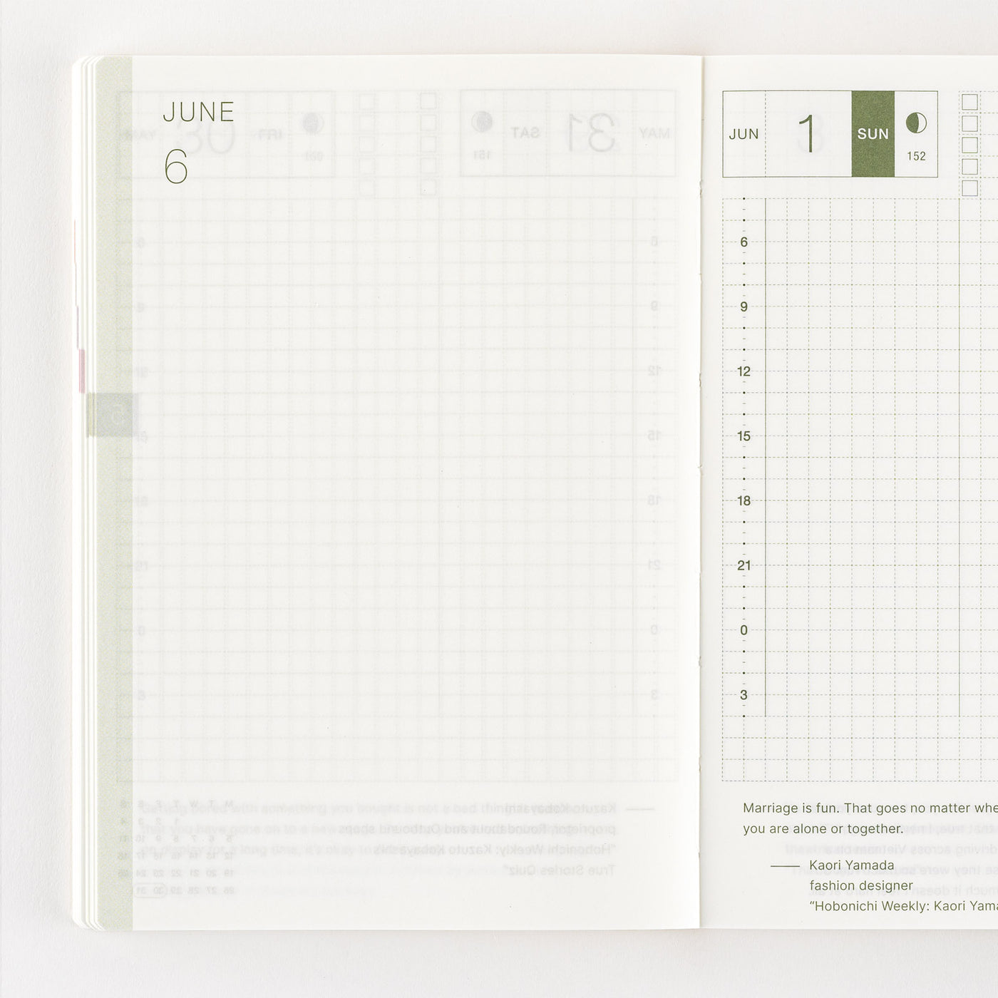 Hobonichi Techo A6 English Original Book - Monday Start