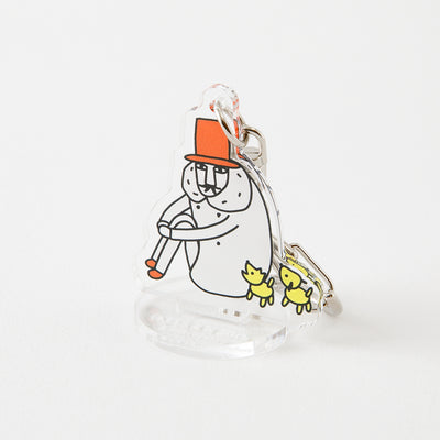 Midori Ojisan 30th Acryclic Keychain - Cross-Legged