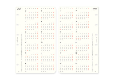 Plotter Monthly Schedule - Mini Size