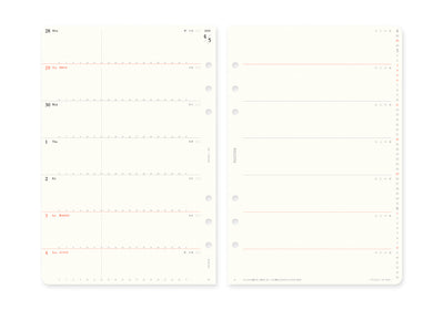 Plotter Weekly Schedule - A5 Size