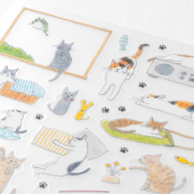 Midori Stickers - Cat Medium