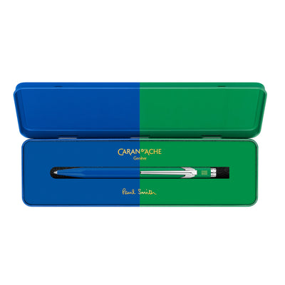 Caran d'Ache Paul Smith 849 Ballpoint Pen - Cobalt / Emerald (Special Edition)