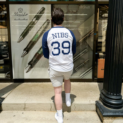 Atlas Stationers Baseball Shirt - Navy