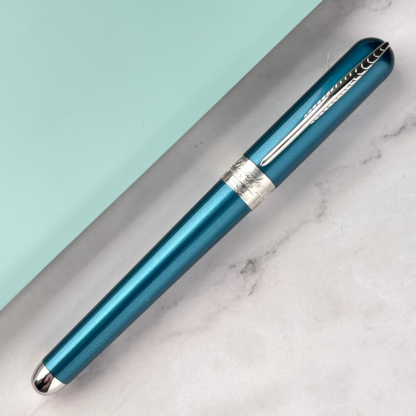 Pineider Avatar Shiny Rollerball Pen - Peacock