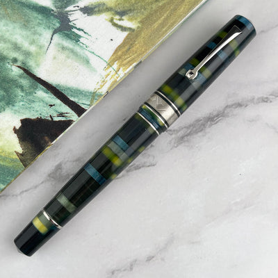 Leonardo Mosaico Fountain Pen - Baobab w/ Silver Trim