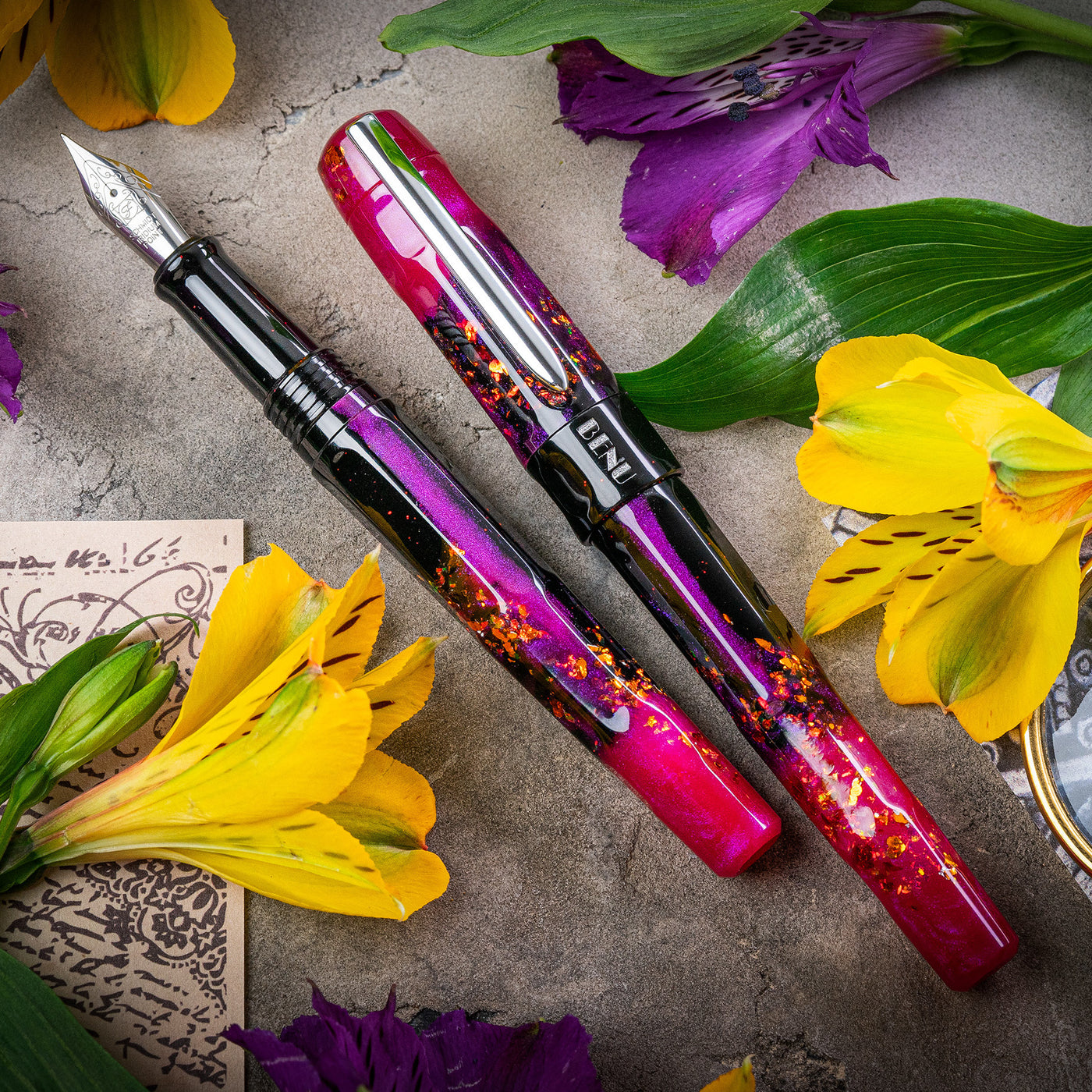 Benu Talisman Fountain Pen - Lily of the Incas