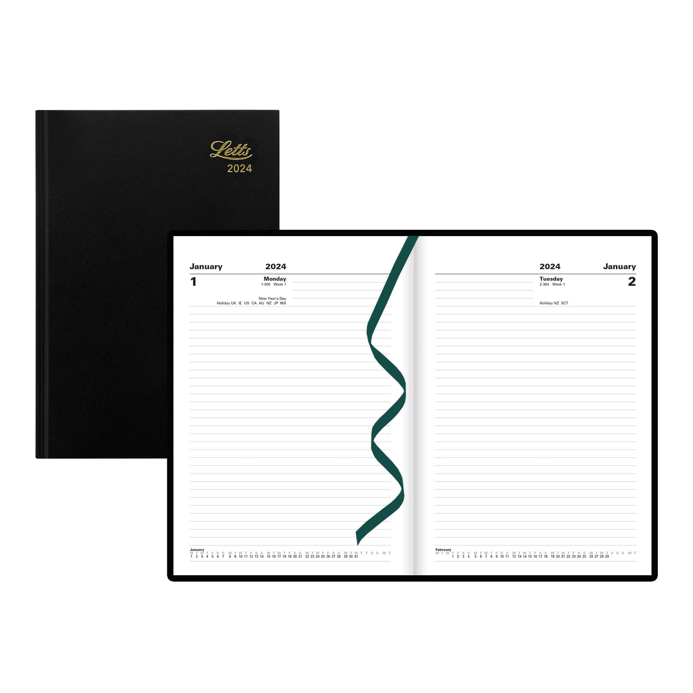 Letts Principal Daily Planner - 8 1/4" x 5 7/8"